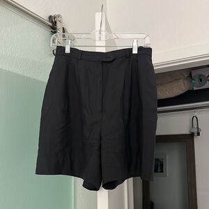 Vintage 100% Silk Navy Shorts